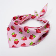 Rosy Strawberries Set: Personalized Collar, Leash, Harness and Bandana - CurliTail