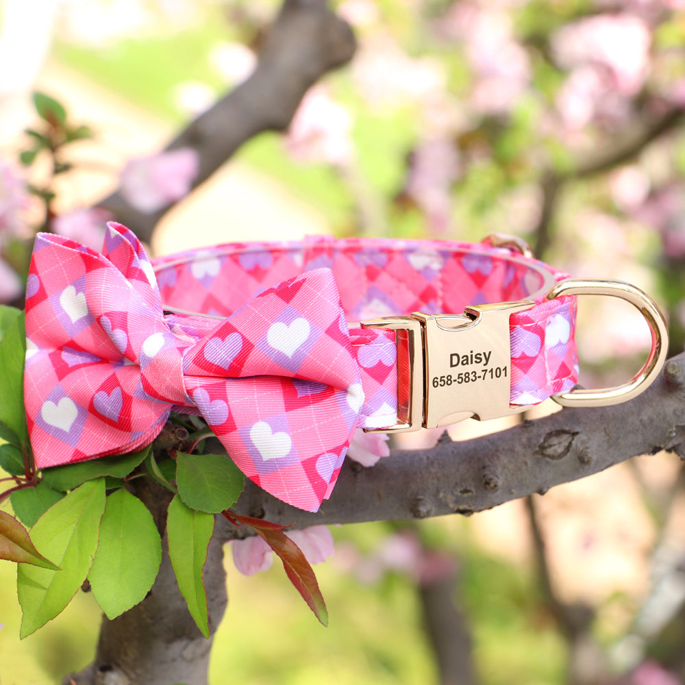 Multidesign Bowtie Dog Collar: Personalized Accessory in multiple colors